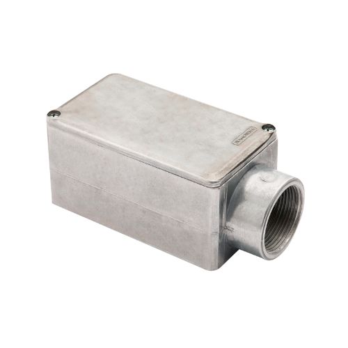 Imagem Produto CONDULETE ALUMINIO TIPO E 1 1/2 COM TAMPA SEM PINTURA COM ROSCA BSP - TRAMONTINA