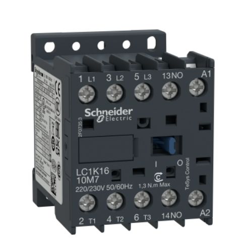Imagem Produto MINI CONTATOR PRINCIPAL 16A 1NA 220VCA 50/60HZ LC1K - SCHNEIDER INDUSTRIAL