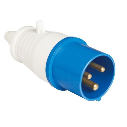 Imagem Produto PLUG BLINDADO MACHO 3 POLOS 16A 220/240V 6H AZUL IP44 PIWD-16P3H6E57 - WEG