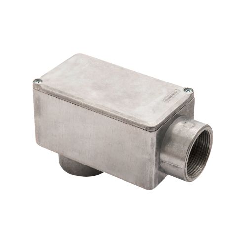 Imagem Produto CONDULETE ALUMINIO TIPO LB 1 1/2 COM TAMPA SEM PINTURA COM ROSCA BSP - TRAMONTINA