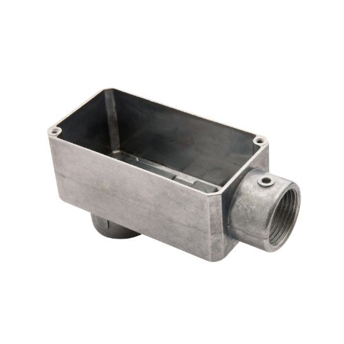 Imagem Produto CONDULETE ALUMINIO TIPO LB 1 SEM TAMPA SEM PINTURA COM ROSCA BSP - TRAMONTINA