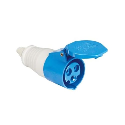 Imagem Produto ACOPLAMENTO BLINDADO EXTENSAO 3 POLOS 32A 200/250VCA 6H AZUL IP44 CIWD-16P3H4E10 - WEG