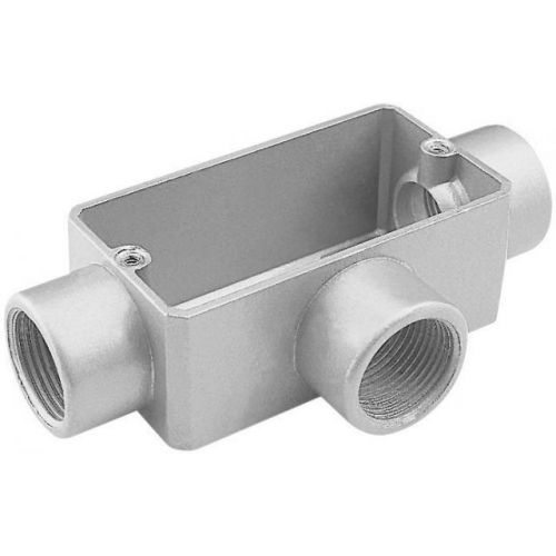 Imagem Produto CONDULETE ALUMINIO TIPO T 2 COM TAMPA S/PINTURA S/ROSCA - TRAMONTINA