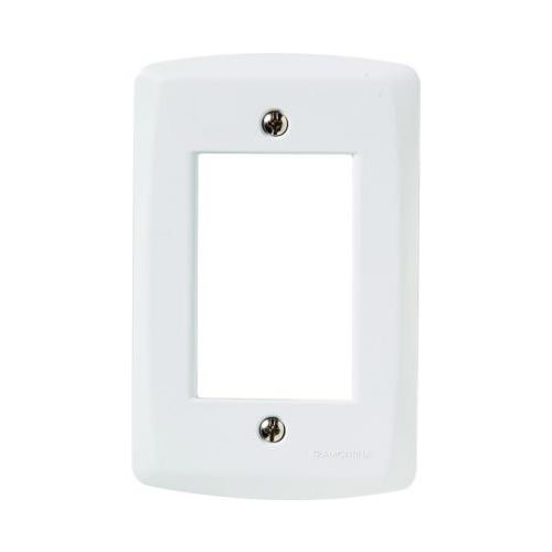 Imagem Produto PLACA 4X2 COM 3 ESPACOS JUNTOS BRANCA LUX 2 COM SUPORTE - TRAMONTINA