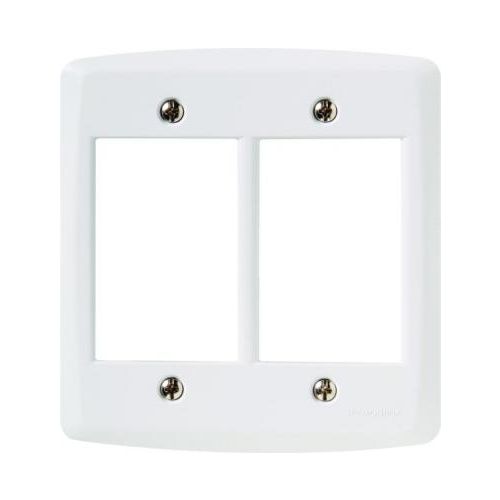 Imagem Produto PLACA 4X4 COM 6 ESPACOS HORIZONTAL LUX2 BRANCA - TRAMONTINA