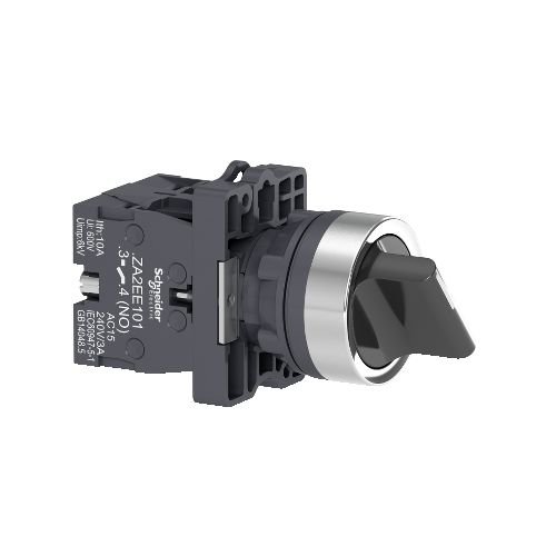 Imagem Produto COMUTADOR PLASTICO PRETO 22,5 CURTO SEM TRAVA 3 POSICOES 2NA - SCHNEIDER INDUSTRIAL