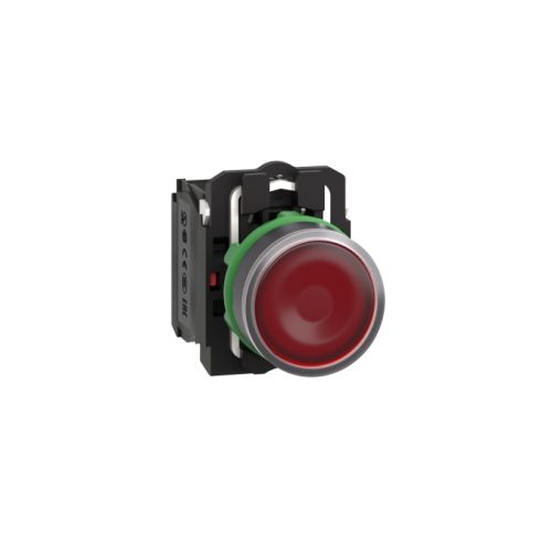 Imagem Produto BOTAO PLASTICO IMPULSO ILUMINADO 22 VERMELHO REDONDO 1NA1NF 24VAC - SCHNEIDER