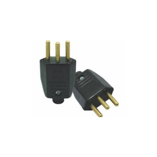 Imagem Produto PLUG MACHO SIMPLES AXIAL 2P+T 20A PRETO