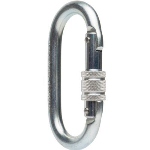 Imagem Produto MOSQUETAO OVAL COM FECHAMENTO EM ROSCA 25KN - MG CINTOS