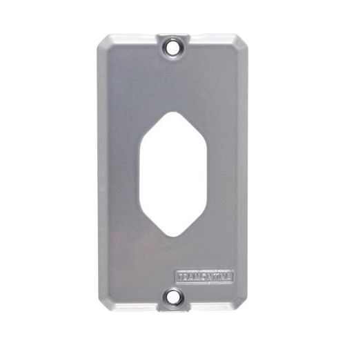 Imagem Produto TAMPA P/CONDULETE ALUMINIO 1 ESPACO VERTICAL LOZANGULAR 1/2" E 3/4" - TRAMONTINA