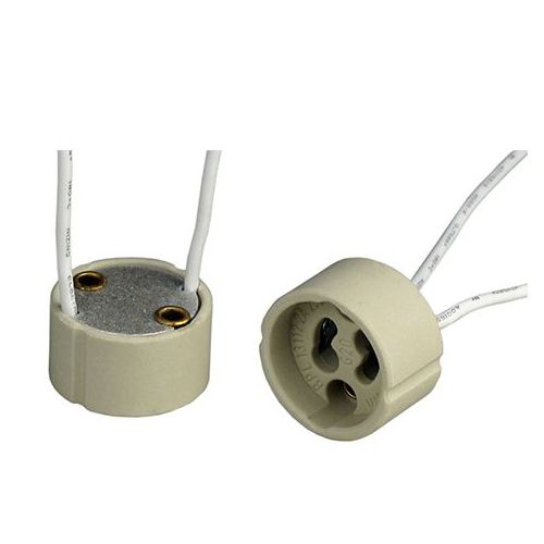 Imagem Produto SUPORTE CEBOLINHA PORCELANA C/RABICHO P/LAMPADA GU10 - G20