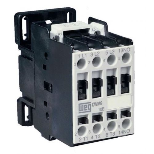 Imagem Produto CONTATOR TRIPOLAR 9A 1NA 110VCA 50/60HZ CWM9-10-30D13 - WEG