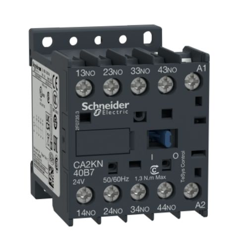 Imagem Produto MINI CONTATOR AUXILIAR 4NA 220VCA CA2KN - SCHNEIDER INDUSTRIAL