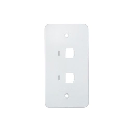Imagem Produto TAMPA P/CONDULETE PVC 2 ESPACOS RJ45 BRANCA P/CAIXA GRANDE - VICAP