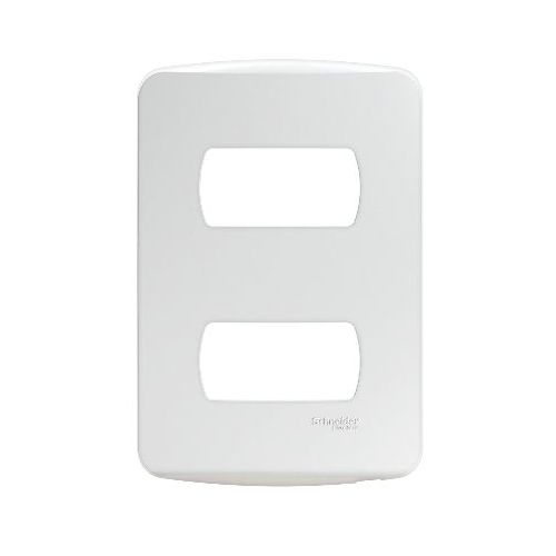 Imagem Produto PLACA 4X2 COM 2 ESPACOS SEPARADOS BRANCA COM SUPORTE MILUZ - SCHNEIDER