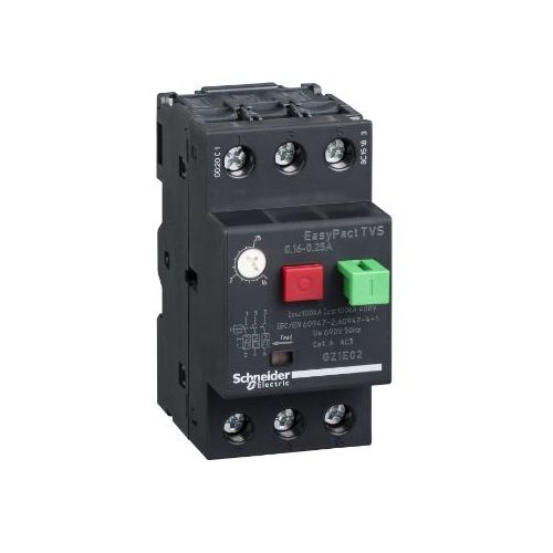 Imagem do produto DISJUNTOR MOTOR 3 POLOS 1,-1,6A 100KA/400V GZ1 TESYS - SCHNEIDER INDUSTRIAL