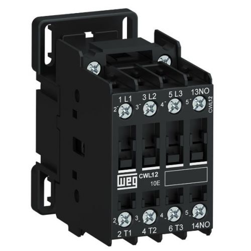 Imagem Produto CONTATOR PRINCIPAL TRIPOLAR 12A 1NA 24VCA 50/60HZ CWL12-10-30D02 - WEG