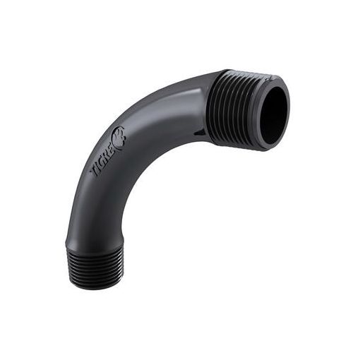 Imagem Produto CURVA PARA ELETRODUTO PVC 90G C/ROSCA 1 RAIO LONGO PRETO - TIGRE