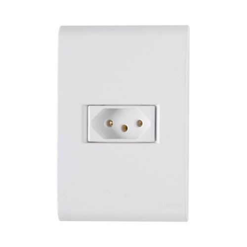 Imagem Produto TOMADA EMBUTIR 2P+T 20A BRANCA COMPLETA LIZ - TRAMONTINA