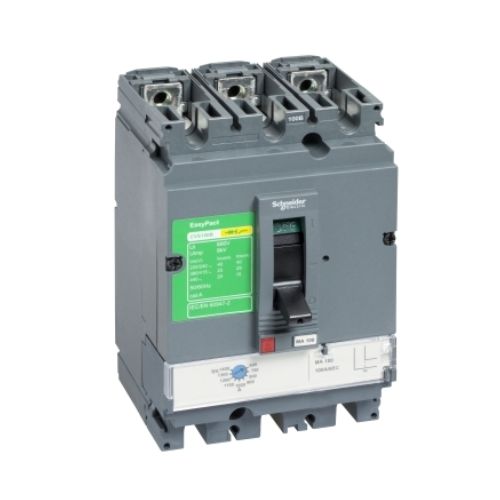 Imagem Produto DISJUNTOR CAIXA MOLDADA AJUSTÁVEL 3 POLOS 112-160A 25KA EM 380V - SCHNEIDER INDUSTRIAL