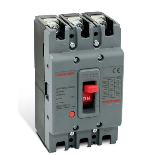 Imagem Produto DISJUNTOR CAIXA MOLDADA 3 POLOS 50A 39KA EM 220V - STECK