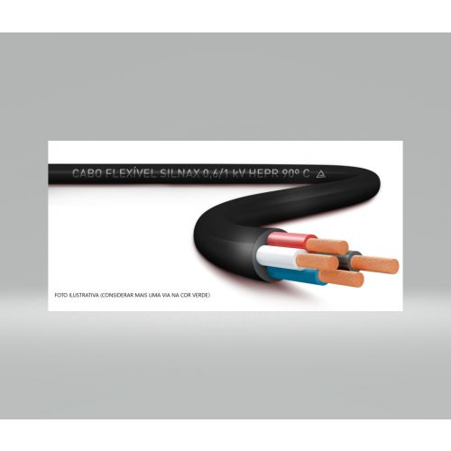 Imagem Produto CABO PP COBRE PVC 70G 500V 5X1MM PRETO - CORFIO