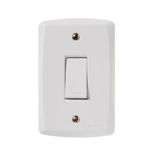 Imagem do produto INTERRUPTOR EMBUTIR 1 TECLA SIMPLES VERTICAL 10A BRANCO COMPLETO LUX2 - TRAMONTINA