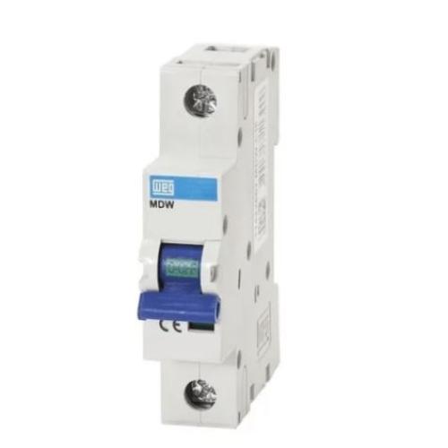 Imagem Produto DISJUNTOR DIN 1P B6 3KA/400V E 5KA/230V MDW-B6 - WEG