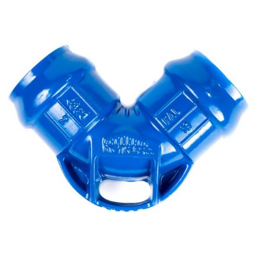 Imagem Produto CURVA 90G FERRO FUNDIDO PBA COM BOLSA KLIKSO DN75 AZUL - PAM