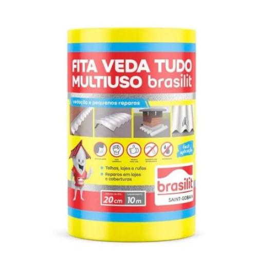 Imagem Produto FITA ADESIVA ALUMINIO ASFALTICA  20X10MTS - BRASILIT