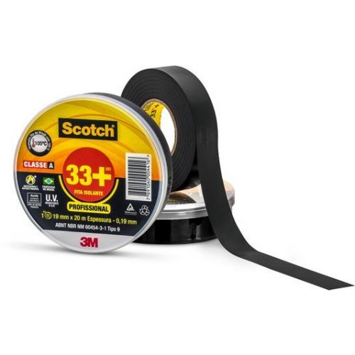 Imagem Produto FITA ISOLANTE 19MM 20 METROS PRETO 33+ - 3M