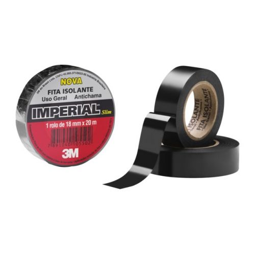 Imagem Produto FITA ISOLANTE 18MM 20 METROS PRETA - 3M