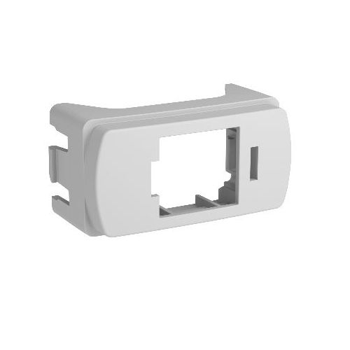 Imagem Produto MODULO ADAPTADOR P/RJ45 C/2 UNIDADES S/TENSAO BR MILUZ - SCHNEIDER