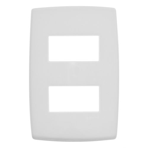Imagem Produto PLACA 4X2 COM 2 ESPACOS SEPARADOS BRANCA PIAL PLUS SEM SUPORTE - PIAL