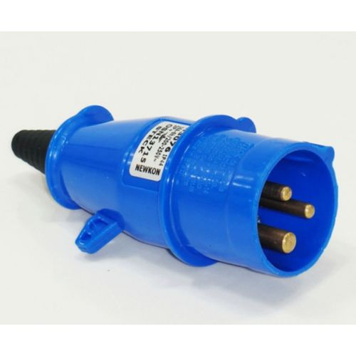 Imagem Produto PLUG BLINDADO MACHO 3 POLOS 32A 220/240V 6H AZUL IP44 - STECK