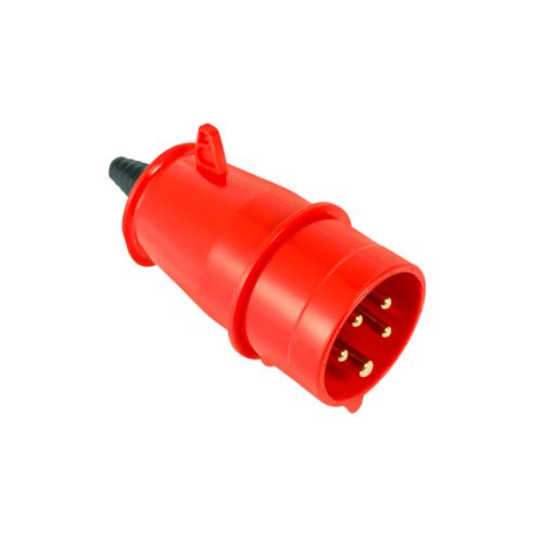 Imagem Produto PLUG BLINDADO MACHO 4 POLOS 16A 380/440V 6H VERMELHO IP44 - STECK