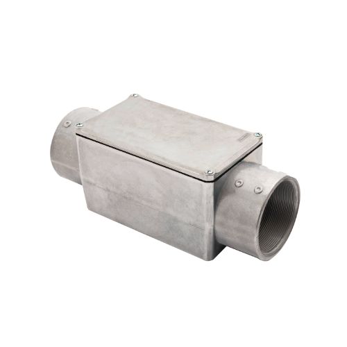 Imagem Produto CONDULETE ALUMINIO TIPO C 2 1/2 COM TAMPA SEM PINTURA COM ROSCA - TRAMONTINA