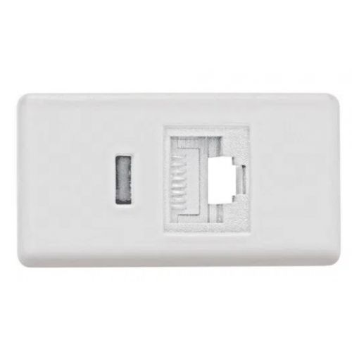 Imagem Produto MODULO TOMADA RJ45 CAT6 BRANCO LIZ - TRAMONTINA