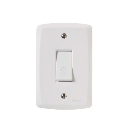 Imagem Produto PULSADOR EMBUTIR CAMPAINHA 10A LUX2 BRANCO COM PLACA - TRAMONTINA