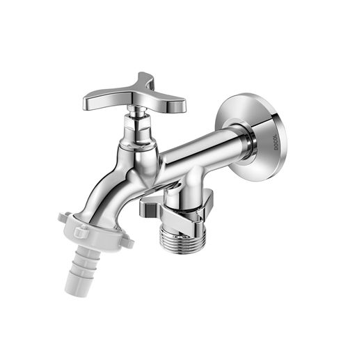 Imagem Produto TORNEIRA METALICA TANQUE/MAQUINA DE LAVAR PAREDE HORIZONTAL PERTUTT - DOCOL