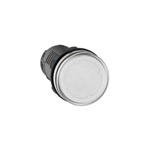 Imagem Produto SINALEIRO PLASTICO LED 22,5MM 24VCA/VCC BRANCO REDONDO ARO PRETO - SCHNEIDER INDUSTRIAL