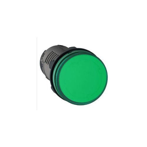 Imagem Produto SINALEIRO PLASTICO LED 22,5MM 24VCA/VCC VERDE REDONDO ARO PRETO - SCHNEIDER INDUSTRIAL