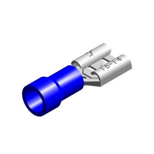 Imagem Produto TERMINAL PRE ISOLADO FEMEA 2,50 AZUL (VALOR DE 100 PEÇAS)