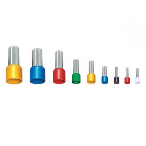 Imagem Produto TERMINAL PRE ISOLADO TUBULAR 1MM VERMELHO P/1 FIO (VALOR DE 100 PEÇAS)