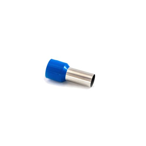 Imagem Produto TERMINAL PRE ISOLADO TUBULAR 16MM AZUL P/1 FIO (VALOR DE 100 PECAS)