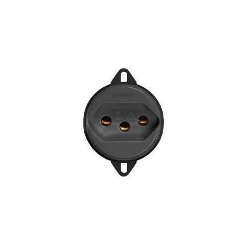 Imagem Produto TOMADA 2P+T 10A PRETA P/TAMPA DE PISO - LUMIBRAS