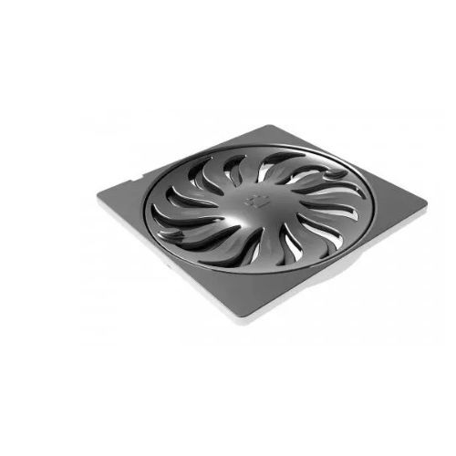 Imagem Produto GRELHA PLASTICA QUADRADA 150MM CROMADA ABRE/FECHA - TIGRE