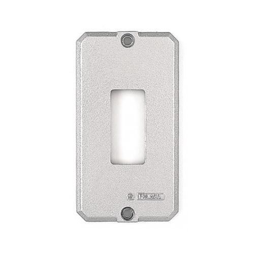 Imagem Produto TAMPA P/CONDULETE ALUMINIO SEM PINTURA 1 ESPACO RETANGULAR 1/2", 3/4" - TRAMONTINA