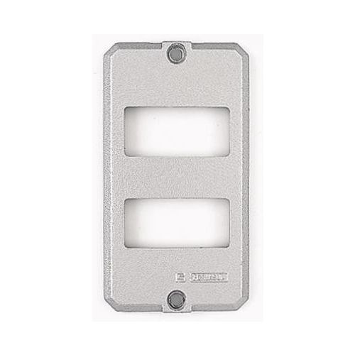 Imagem Produto TAMPA P/CONDULETE ALUMINIO SEM PINTURA 2 ESPACOS DIST 1/2", 3/4" - TRAMONTINA