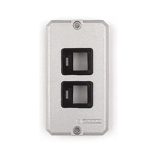 Imagem Produto TAMPA P/CONDULETE ALUMINIO SEM PINTURA 2 ESPACOS RJ45 1" - TRAMONTINA